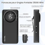Delanie Ponceuse pour Ongles Professionnel Electrique Rechargeable 35000 Tours avec 6 Embouts et Affichage de LCD Puissante Sile