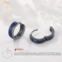 Boucles d'oreilles pour hommes Créoles Viking Hommes Noir Celtes Viking Bijoux d'oreilles Bijoux nordiques pour femmes