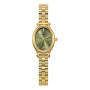 BERNY Montres en Or pour Femme Montre Ovale Vintage Mouvement Quartz Montre Bracelet Mode pour Femmes
