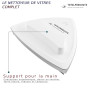 Lave-vitre magnétique double face pour vitres 2-10 mm, nettoyeur de vitres pour fenêtres et baies vitrées, raclette et éponge in