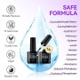 Colle Faux Ongles Gel 6 en 1 UV Colle Capsule Americaine Ongle 2PCS 16ml | Gelike ec Extra Forte Gummy Base Pose americaine Nail