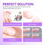 Colle Faux Ongles Gel 6 en 1 UV Colle Capsule Americaine Ongle 2PCS 16ml | Gelike ec Extra Forte Gummy Base Pose americaine Nail