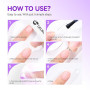 Colle Faux Ongles Gel 6 en 1 UV Colle Capsule Americaine Ongle 2PCS 16ml | Gelike ec Extra Forte Gummy Base Pose americaine Nail