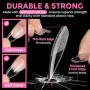 UNA GELLA Capsule Américaine Ongle Amande, 216 Pièces 12 Tailles (Forme Pointue Préformée) Tips en Gel Souple Demi-Mat Prothèses