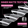 UNA GELLA Capsule Américaine Ongle Amande, 216 Pièces 12 Tailles (Forme Pointue Préformée) Tips en Gel Souple Demi-Mat Prothèses
