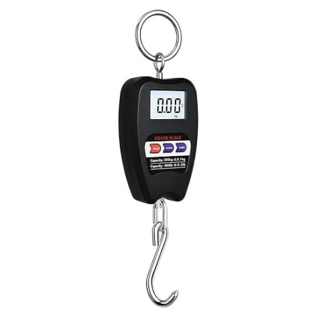 Pèse Bagage Électronique, 440lb/200kg Balance Pesone de Pêche, Portable Balance à Bagages Suspendue, avec Écran LCD Rétroéclairé