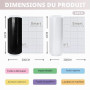 BOUFEIDA Smart Vinyl Permanent pour Cri-cut Joy, 14 x200+200cm Noir + Blanc | Vinyle Adhésif, Film de Traceur en Vinyle pour Sil
