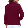 Tomwell Blazer Femme Élégant à Manches 3/4 Slim Fit OL Travail Bureau Affaires Veste Chic De Costume Revers Devant Ouvert Mantea
