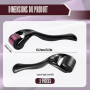 2 PièCes Dermaroller Cheveux 0,5 Mm, Rouleau Pour Pousse La Barbe Rouleau Derma Hommes Derma Roller Visage Rollers Micro Aiguill