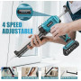 Pistolet à Cartouche Electrique Compatible avec Makita Batteries 18V sans Fil avec 2 x 2000 mAh Batteries, Pistolet Silicone Éle