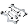 Frankberg 4 bras de suspension avant + biellette de barre stabilisatrice | Compatible avec: Série 1 Cabriolet E88, Série 1 E81,
