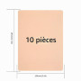 10 Pcs Peau Synthétique Tatouage, Double Face 7,6x5,6 Pouces Vierge,1mm | Fausse peau tatouage double face pour débutants et art