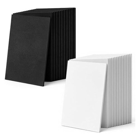 FEETER 32 Feuilles de Mousse à Broder de 2 mm D'Épaisseur, 15 X 21 Cm, Mousse EVA, Mousse Gonflante pour Broderie, Papier Mousse