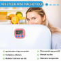Lot de 8 chronomètres magnétiques : WIYETY Minuteur de Cuisine numérique 4 Couleurs avec Horloge et Grand écran LCD Silencieux p