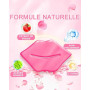 20 Pièces Masques Lèvres au Collagène, Soin Hydratant Individuel | 20 masques hydrogel individuels au collagène, à l’acide hyalu