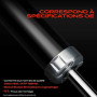 Frankberg 2x Amortisseur à gaz Arrière Gauche Droite 460mm Pression de gaz | Compatible avec: , Geschlossen FJ