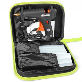 Pistolet à Colle LeaderPro avec une Trousse à Outil, 60W (Plus Efficace que 20W), 20pcs Bâtons de Colle 19cm*11mm, pour Bricolag