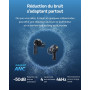 Baseus EP10 Pro Écouteurs Bluetooth sans Fil, Ecouteurs San Fil | Réducteur de Bruit Actif à -50dB, 7 Modes EQ, Hi-Res, 6-Mic AI