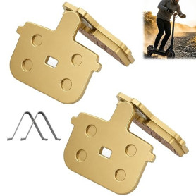 Plaquettes de Frein Entièrement Métalliques pour Trottinette Électrique | Compatible avec Ninebot Max G3 G3D G3E, 33,8 x 29,3 x