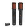 JBL EasySing Mics, 2 Microphones Karaoké, Noir | Sans Fil, avec IA, Suppression Vocale en Temps Réel et Dongle PartyBox USB-C