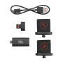 JBL EasySing Mics, 2 Microphones Karaoké, Noir | Sans Fil, avec IA, Suppression Vocale en Temps Réel et Dongle PartyBox USB-C