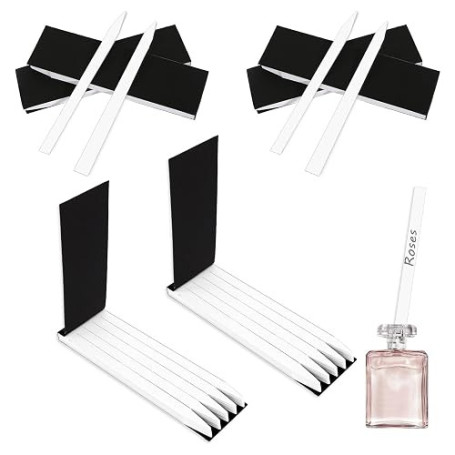 600 PCS Testeur de Parfum, Bandelettes De Test De Parfum D'Aromathérapie En Papier, Bandelettes Olfactives Blanches Parfum Papie