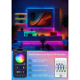 ezmyma Neon Rubans LED 5M, Bandes LED RGBIC, Contrôle Intelligent par App, Flexible Étanche Découpable, Synchronisation Musique,