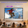 LEORFI Écran de Projection 120 Pouces avec Trépied Portable Extérieur | 16:9, projection avant et arrière, structure en acier au