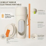 Blender Portable, 450ml Mini Mixeur Smoothie, Appareil À Smoothie avec 12 Lames, Blinder Smoothies Rechargeable par USB, Petit B