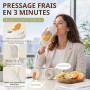 Blender Portable, 450ml Mini Mixeur Smoothie, Appareil À Smoothie avec 12 Lames, Blinder Smoothies Rechargeable par USB, Petit B