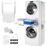 Kit de Superposition Universel pour Lave-linge et Sèche-linge 60 cm | Design Invisible Cadre en Acier Robuste de Sans Assemblage