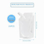 Lot de 15 Pochettes pour Boissons et 2 Entonnoirs, Pochette de Boisson en Plastique Réutilisables, Sachets de Boissons Transpare