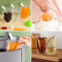 Lot de 15 Pochettes pour Boissons et 2 Entonnoirs, Pochette de Boisson en Plastique Réutilisables, Sachets de Boissons Transpare