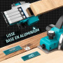 Ecarke Rabot électrique Sans Fil 750W Compatible avec Batteries Makita 18V, Moteur Brushless, 15000 tr/min, Largeur 82mm, Profon