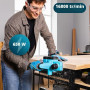 Cecotec Rabot Électrique avec Câble Fast&Clean 3000 Agile. 650 W, 16 800 tr/min, Profondeur 2 mm, Largeur 82 mm, Doubles Lames R