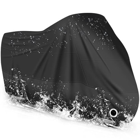 LIHAO Bache Moto Exterieur Etanche Housse Scooter 190T-245x105x125cm | Moto Couverture Contre Pluie/UV,/Neige/Poussière,/Impermé