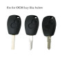 Brovacs Coque de protection en silicone pour clé de voiture CV4350 adapté à Renault Dacia 2 boutons