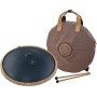 Sonic Energy Steel Tongue Drum – Octave Tank Drum 16 pouces en Ré Amara – pour la méditation, le yoga, la percussion - revêtemen