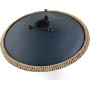 Sonic Energy Steel Tongue Drum – Octave Tank Drum 16 pouces en Ré Amara – pour la méditation, le yoga, la percussion - revêtemen