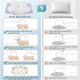 SOYA 3.0 Oreiller Ergonomique Cervical – Anti-Ronflement, 2 Hauteurs | Mousse à mémoire de forme souple, pour dormir sur le dos