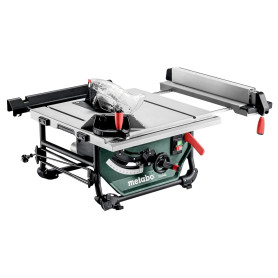 metabo TS 254 M, Scie Circulaire de Table 1500W, Lame 254mm | Scie à bois compacte avec 80mm de hauteur de coupe, guide parallèl