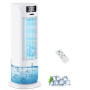 Rafraîchisseur d'Air 4 en 1, Climatiseur Mobile avec 6 Vitesses et 2 Modes, Oscillation 90°, Minuterie 12H, Télécommande, Portab