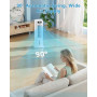Rafraîchisseur d'Air 4 en 1, Climatiseur Mobile avec 6 Vitesses et 2 Modes, Oscillation 90°, Minuterie 12H, Télécommande, Portab