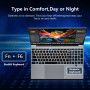 Ordinateur Portable de 15,6 Pouces avec Core i5 7Y54 Processeur, 16 Go RAM et 512 Go SSD, Win 11 PC Portable 1920*1080 IPS FHD É