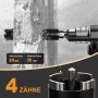 Couronne de forage 50 mm, longueur utile 200 mm avec codage Sds Plus, 220 mm, Sds max 220 mm, codage hexagonal 110 mm, pointe de