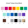 Cricut Vinyle Adhésif Permanent | Lot de 25 Feuilles | 30,5 cm x 30,5 cm (12" x 12") | Feuilles de Vinyle Auto-Adhésif pour Plot