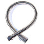 Tuyau de douche, flexible de douche, tuyau de douche, pommeau de douche (60 cm de long, argenté)