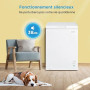 COMFEE' 99L Congelateur Coffre, Conversion Congélateur/Réfrigérateur, Blanc | Congélateur Coffre Autonome, Compresseur Inverter,