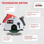 Grafner Fraiseuse murale laser, puissante de 1700 W avec 4000 tr/min, inclut 2 disques de découpe diamantés de 150 mm de diamètr
