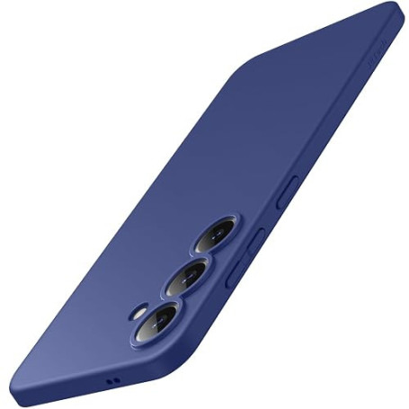 JETech Coque Fine pour Samsung Galaxy S25, Bleu Nuit | Protection de l'Objectif Caméra, Finition Mat Ultra-Fine, Étui Housse Des